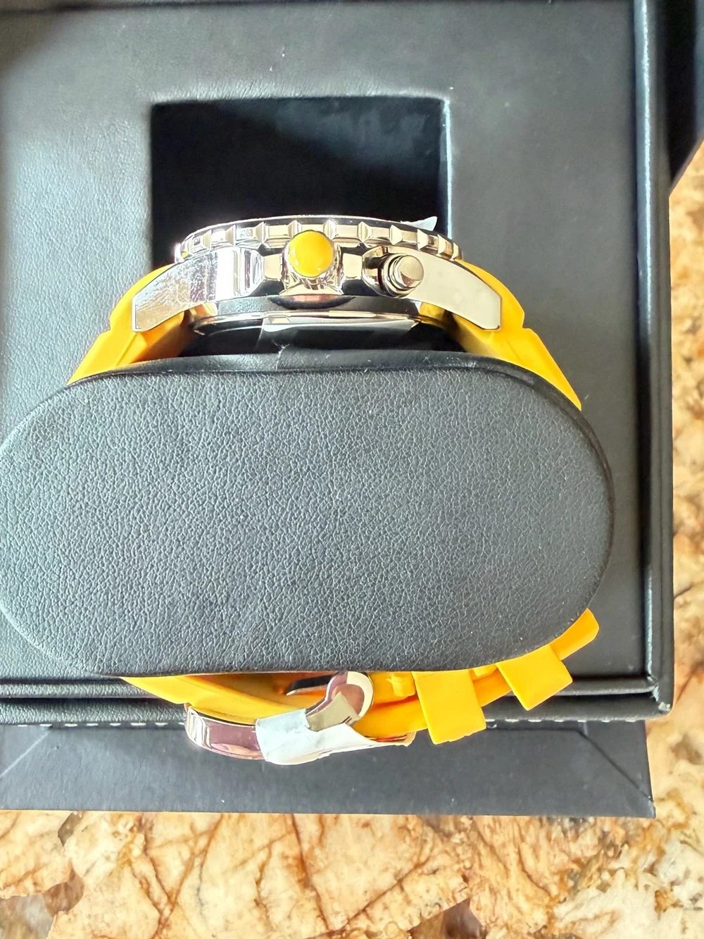 KYBOE! Giant 40 Yellow Silicone Sports Watch, NWT.